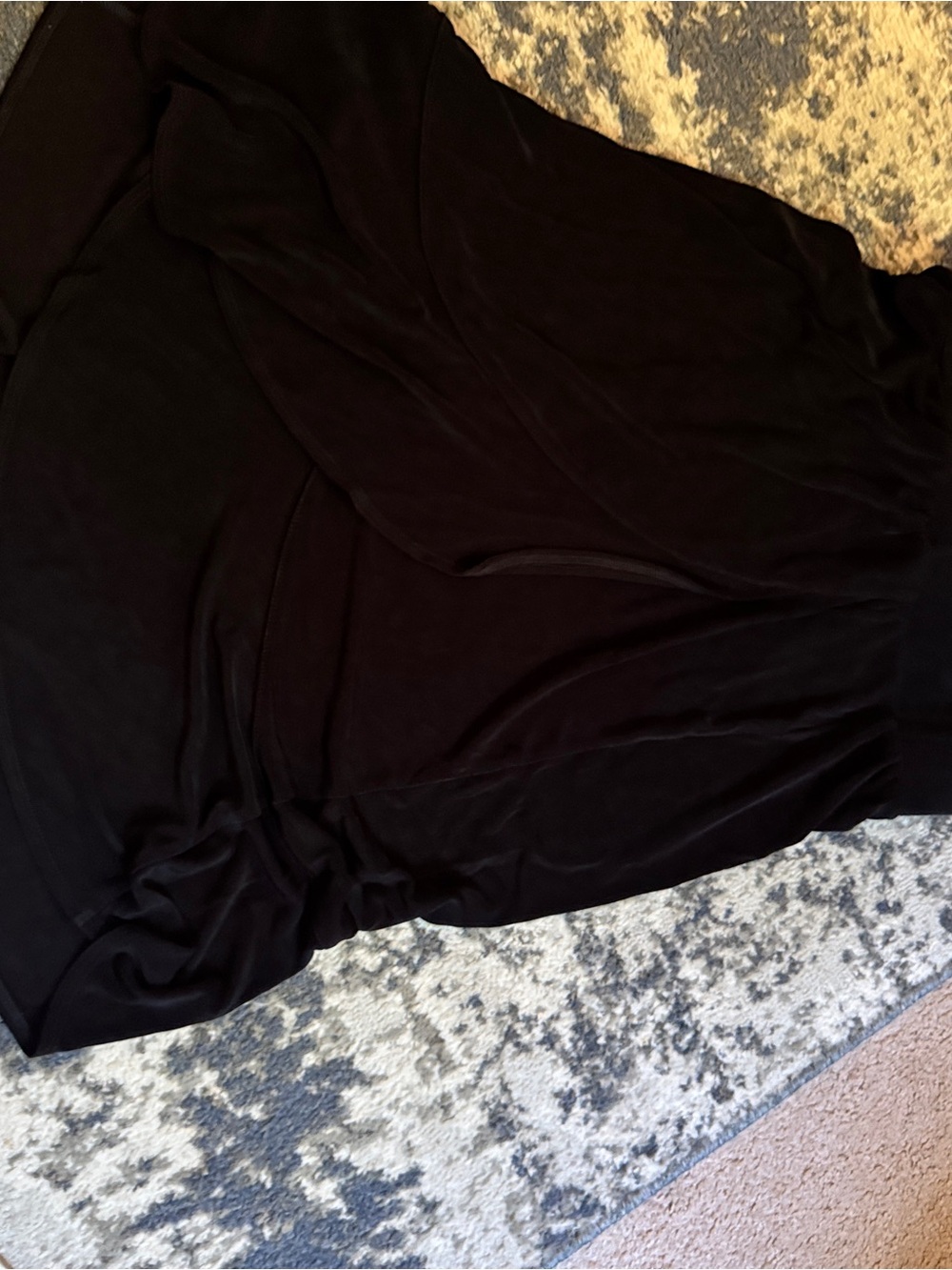 Chico's Travelers Black Maxi Wrap-Front Skirt Size 2 - Picture 5 of 5